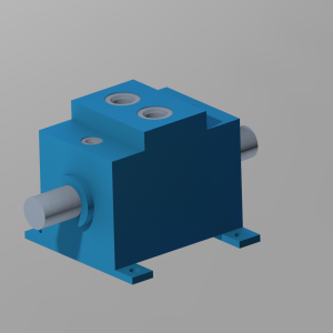 ACT,ROT 1.25 SS 100DEG DBL END  FOOT MTG 0.87SAE