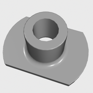 NUT,WLD 0.25-20 SLAB BASE STL